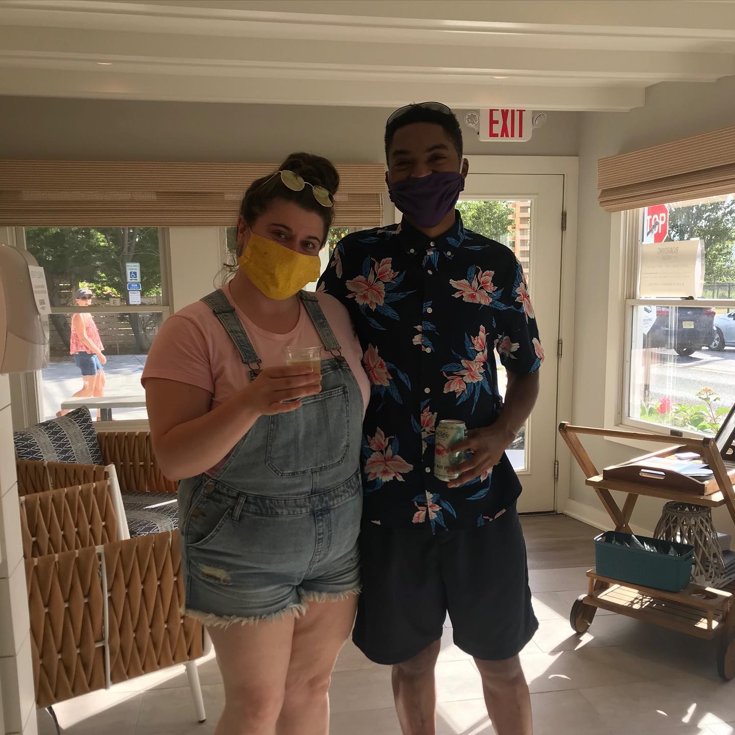 Sara and Miles booked their Cape May vacay to celebrate Miles’ birthday! 🥳 They enjoyed cupcakes 🧁 from our friends at Pretty Tasty Cupcake Boutique, and they stopped to see us in the lobby for our local Wine & Beer Hour. 🥂
.
Our Wine  & Beer  hour takes place in our lobby every day between 5 and 6pm. All guests are invited to sample a selection of craft beverages made right here in Cape May. We are currently featuring wine from Hawk Haven Vineyard & Winery and beer from Cape May Brewing Company.
.
Book your next Cape May getaway at the Boarding House and enjoy Wine & Beer Hour, along with many other awesome hotel amenities!
.
Note: Your safety and comfort is our top priority. Masks  are currently required in all indoor common areas. During Wine & Beer Hour, guests stop into the lobby to get their beverage of choice, and they can enjoy in their rooms or on our rooftop deck! ️
.
Save on your July vacation with our Surfin’ Summer Special. 🤙🏼 Link in bio!
.
.
.
.
.
.
.
.
.
.
.