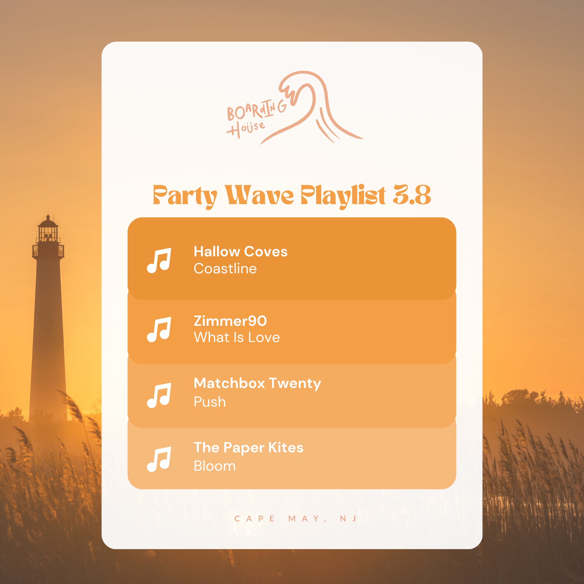 4313322139334590453769557063754357542369441n | Boarding House Each week the Boarding House team curates a playlist for our friends to enjoy at the beach biking around town or when theyre back home missing the beach Take a ride on our Party Wave Spotify playlist Take a listen on Spotify head to the link in bio Good vibes only
